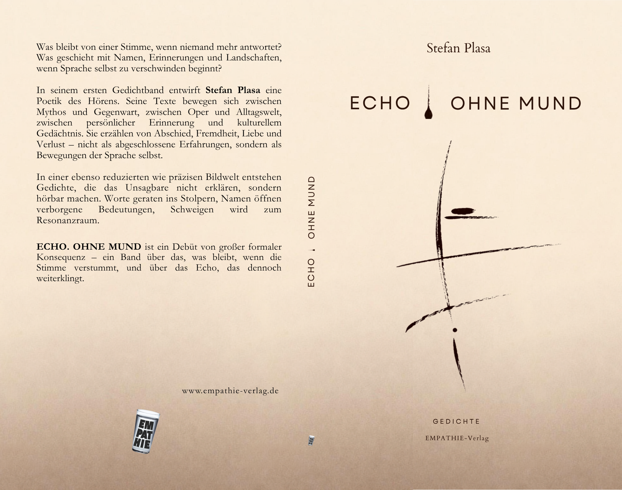 Echo ohne Mund von Stefan Plasa im EMPATHIE Verlag